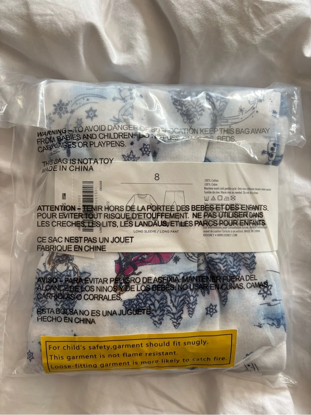 Janie and Jack frozen pajama Disney - new in packaging